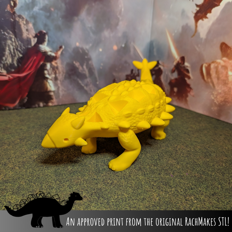 Angus the Ankylosaurus Dice Holder