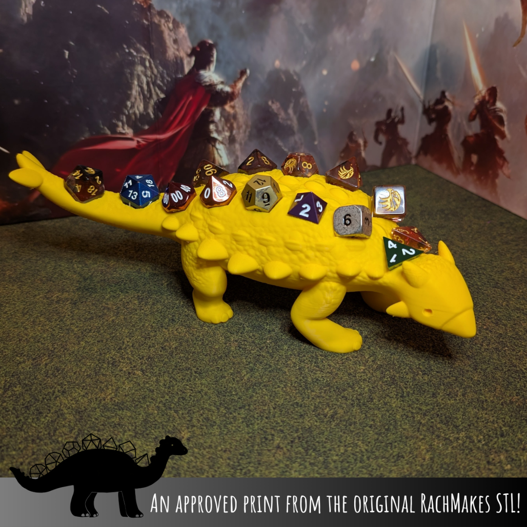 Angus the Ankylosaurus Dice Holder