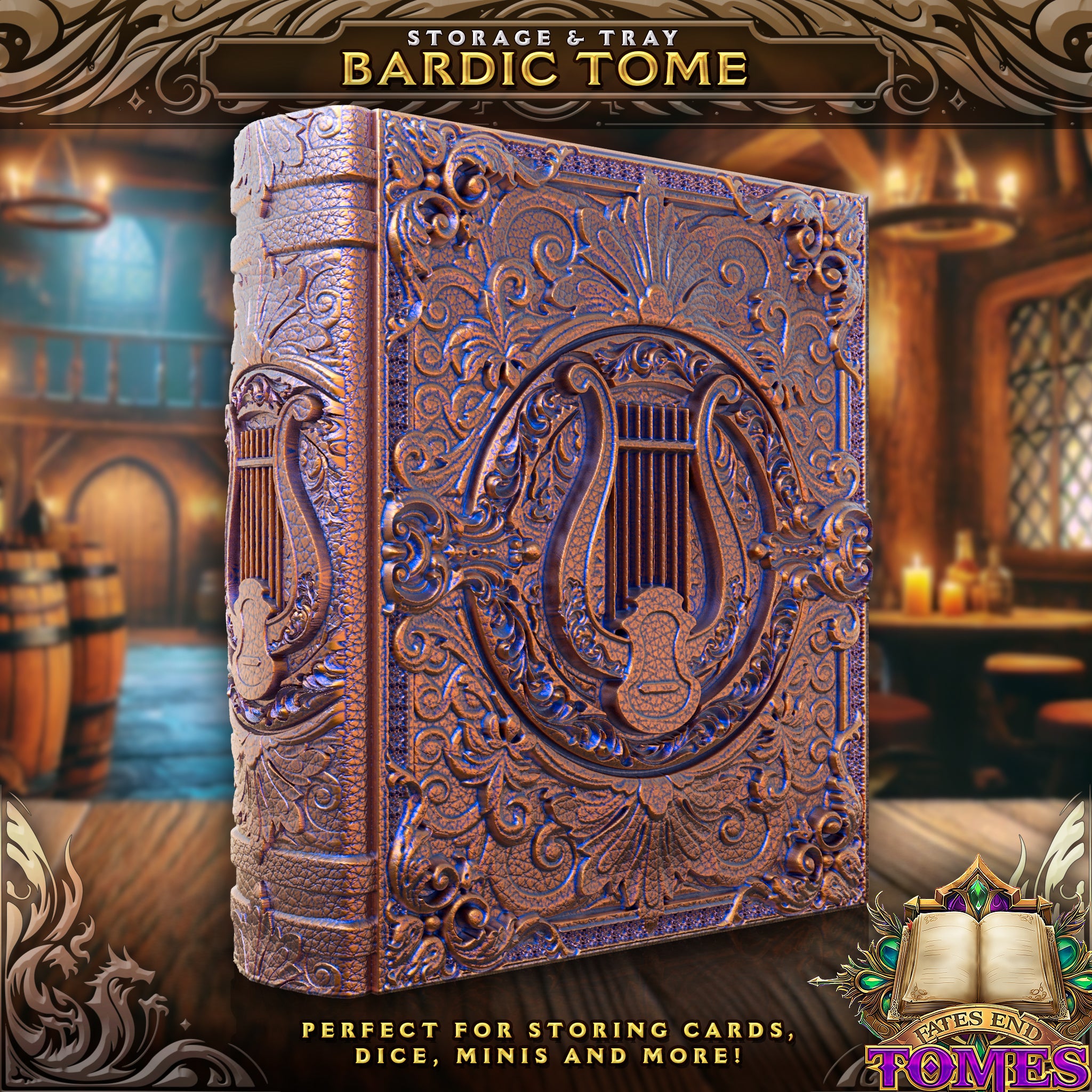 Bard Tome Modular Dice Case | Tray, Tower or Storage Insert