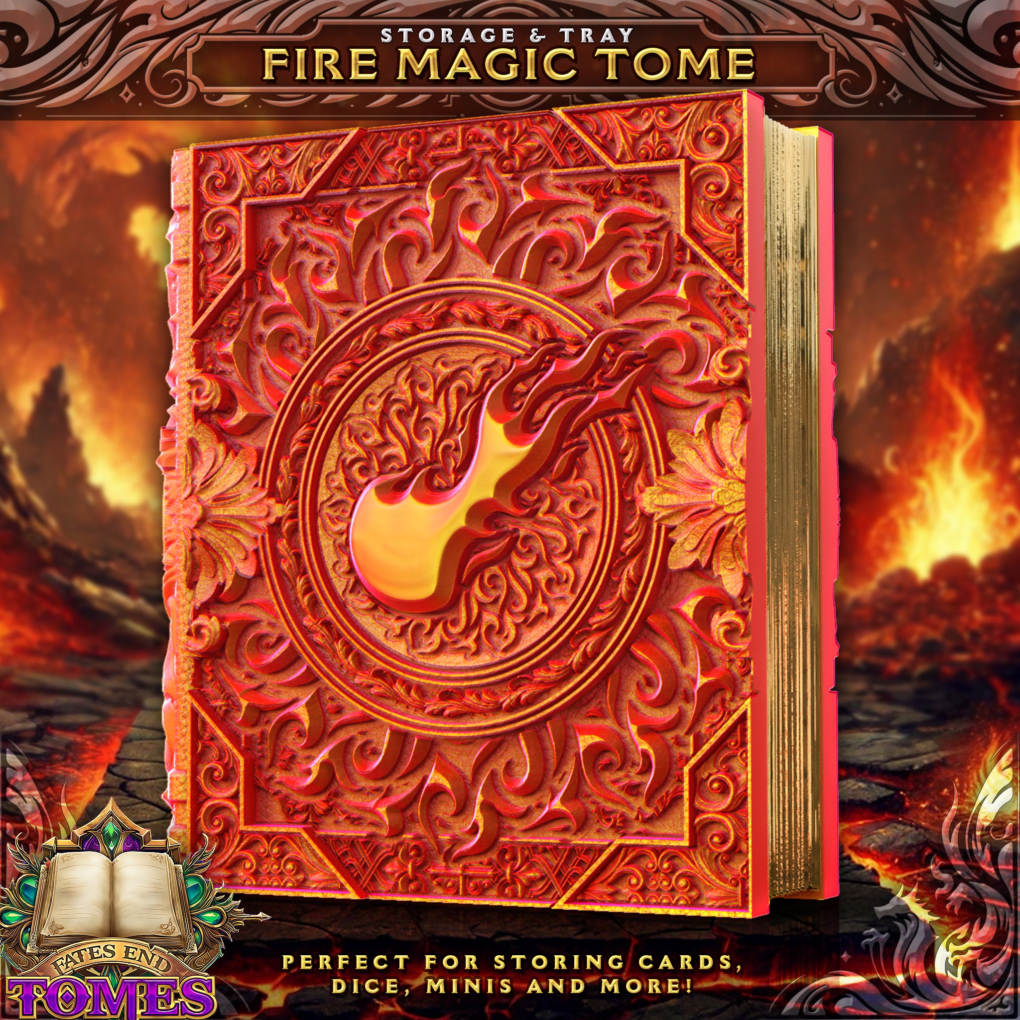Fire Magic Tome Modular Dice Case | Tray, Tower or Storage Insert
