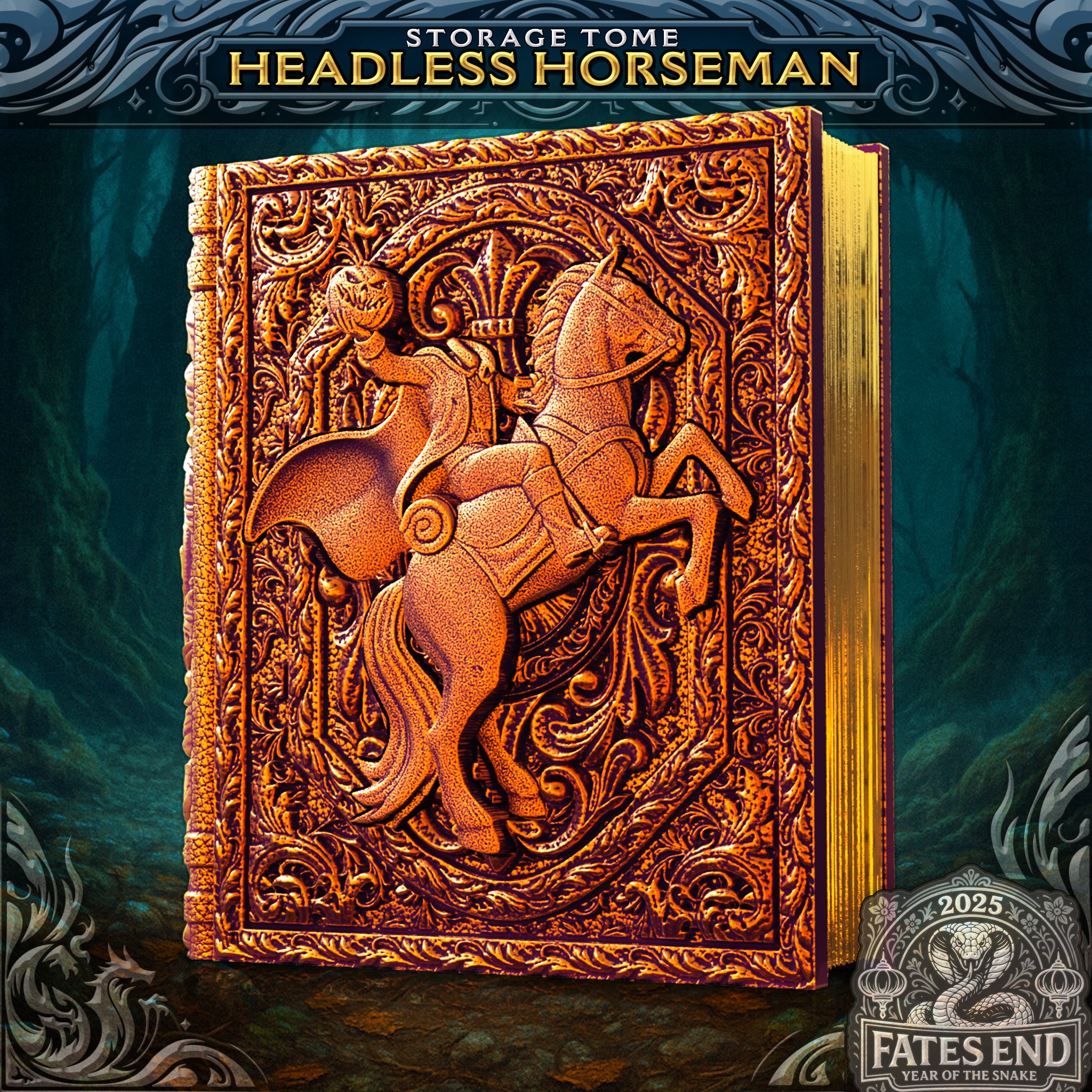Headless Horseman Tome Pumpkin Edition | Tray, Tower or Storage Insert