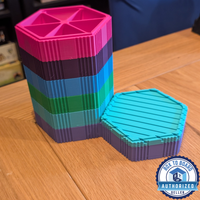 Hex Accessory Tray - 2 Bay (Vertical)