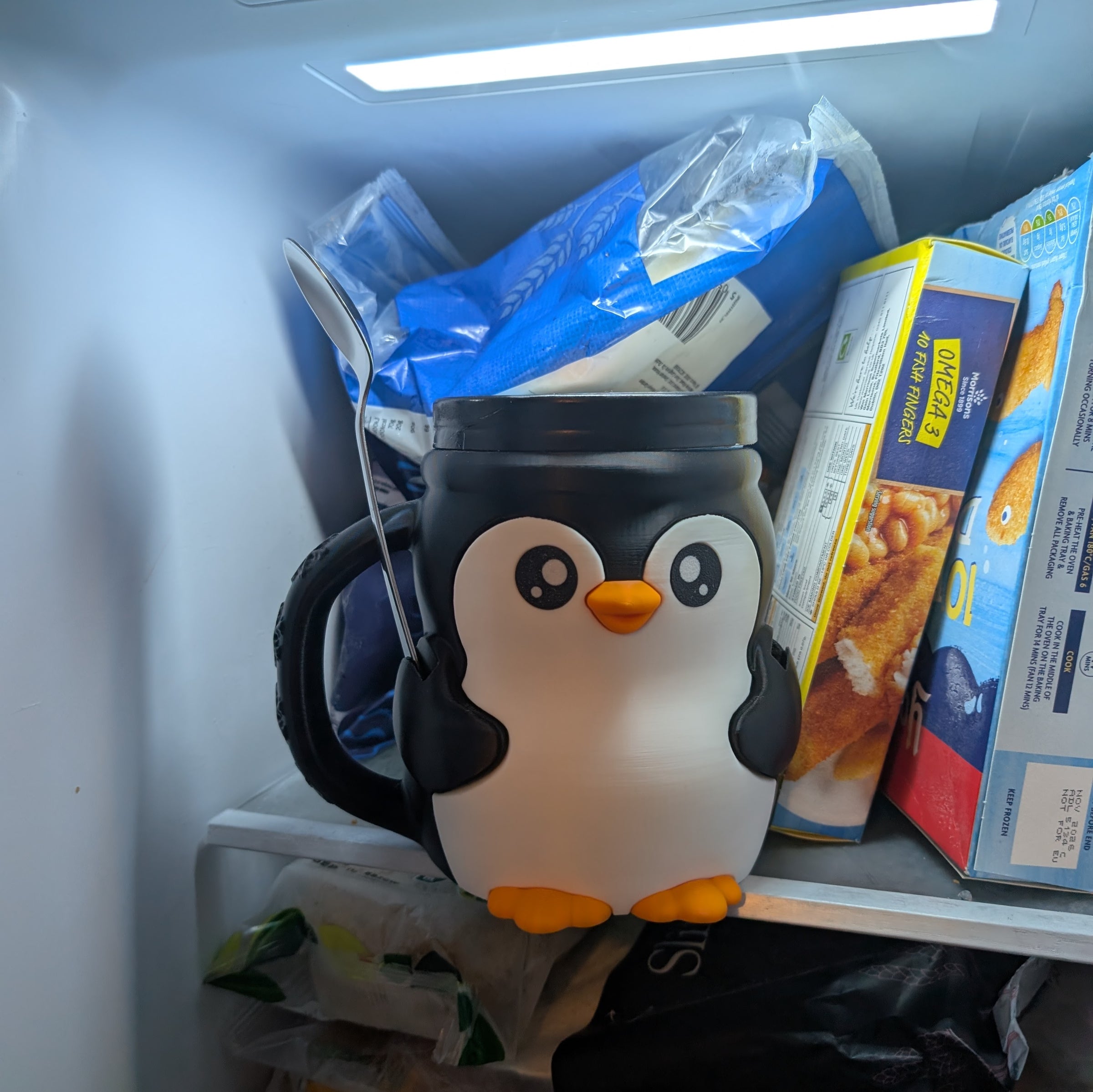 Pebbles the Penguin Ice Pint Holder