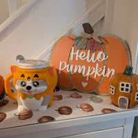 Kevin the Pumpkin Corgi – Ice Cream Pint Holder