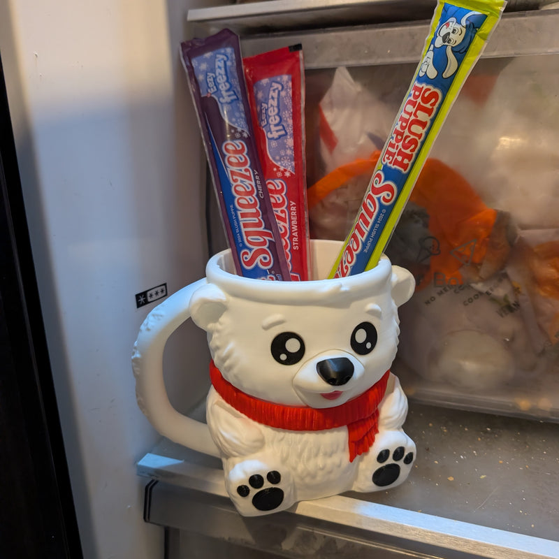 Pawblo, the Icepint Holding Polar Bear