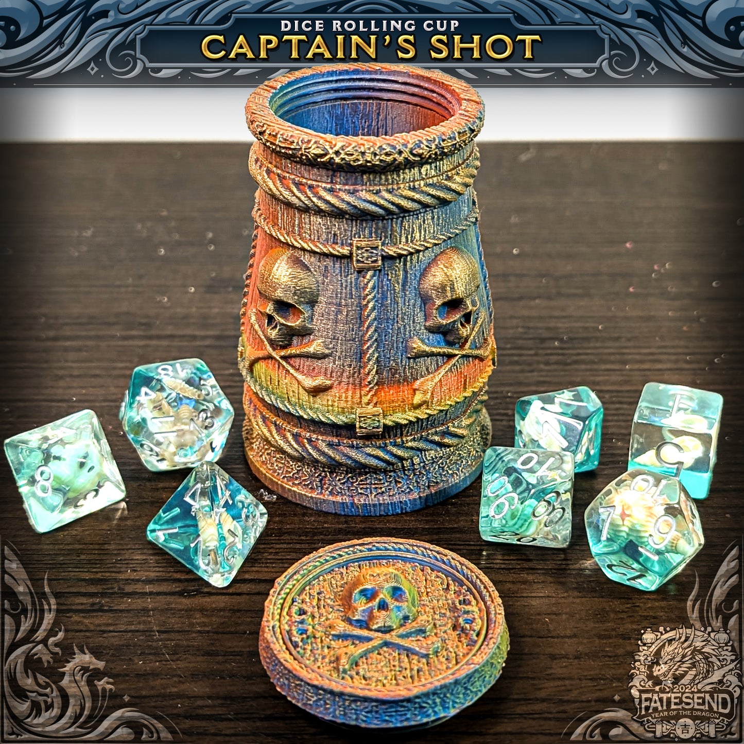 Pirate Dice Cup - Shake up, Roll and Store