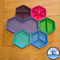 Hex Accessory Tray - 2 Bay (Vertical)